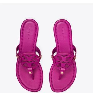 New Tory Burch Miller Sandals Fuchsia Size 8